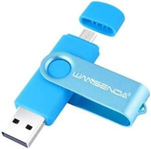WANSENDA Key Ring USB Flash Drive Micro Android Photo Stick