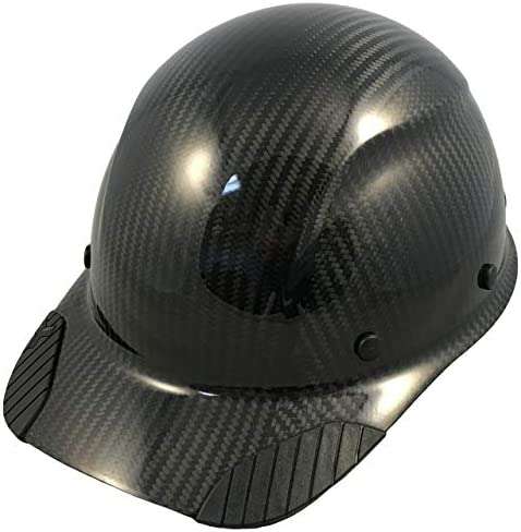 DAX Actual Carbon Fiber Cap Style Hard Hat - Glossy Black