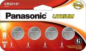 Panasonic CR2016 3.0 Volt Long Lasting Lithium Coin Cell Batteries