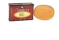 Chandrika Sandal Soap Bar, Coconut Oil and Sandalwood Soap for Men & Women