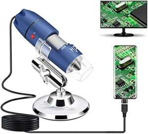 Jiusion 2K HD 2560x1440P USB Digital Microscope for coins Android Cellphone